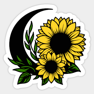 Sunflower Moon Sticker